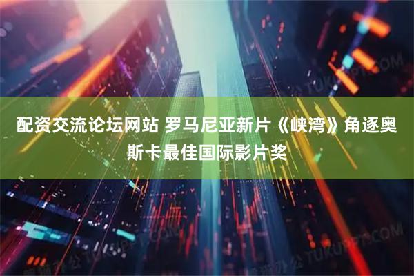 配资交流论坛网站 罗马尼亚新片《峡湾》角逐奥斯卡最佳国际影片奖